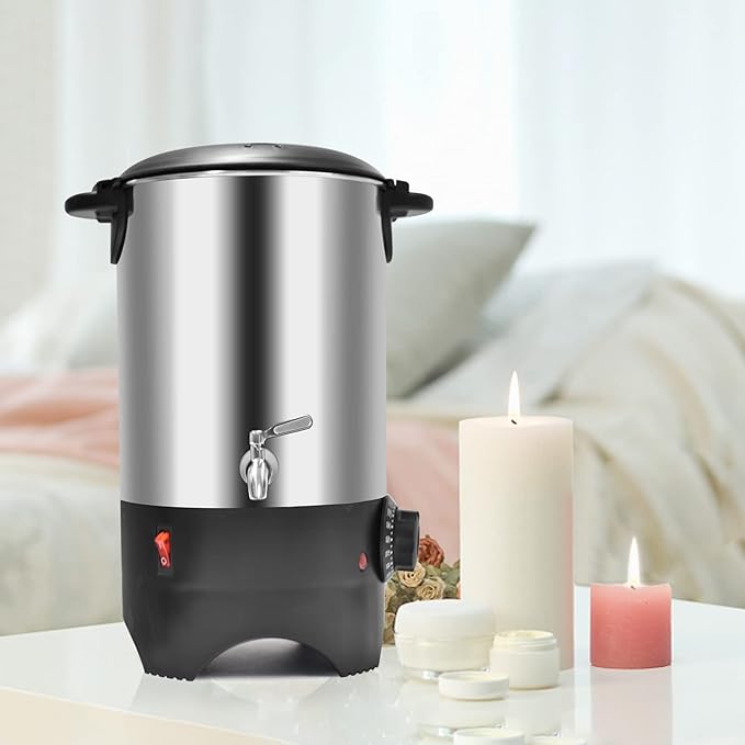 4.5 Qts Wax Melter for Candle Making Candle, Wax Melting Pot, Large Commercial Candle Maker Machine with Pour Spout and Temperature Control for Business Home