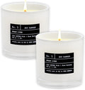 Lulu Candles | Fresh Linen | Luxury Scented Soy Jar Candle | Hand Poured in The USA | Highly Scented & Long Lasting (9 Oz. 2 Pack)