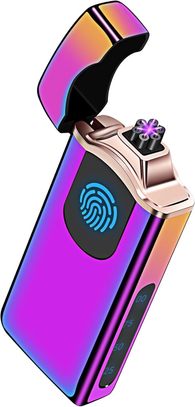 Triple Arc Plasma Lighter 500 mAh Battery USB Rechargeable Windproof Cool Lighter (Colorful)
