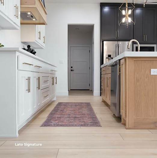 Flooret Luxury Vinyl Plank Flooring Light Sample Kit | 6 Pieces of 12" Cut Samples from Real Planks | DIY Click Installation, 40 Mil Wear Layer, Waterproof and Scratch Resistant LVP