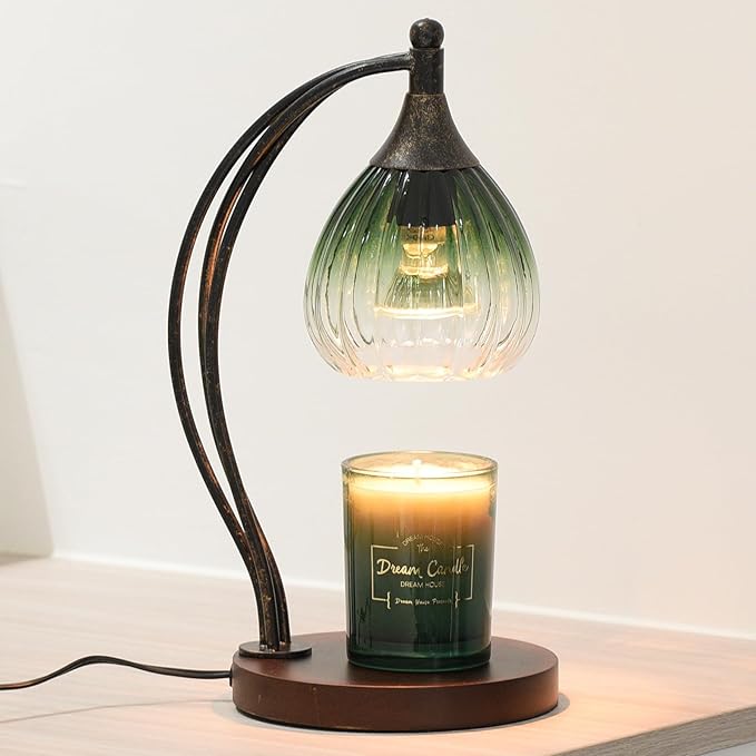 Candle Warmer Lamp with Timer and Dimmer - Electric Melter for Scented Jar Candles - Housewarming, New Home Decor, Valentine's Day Gifts for Her