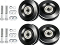 4 Pack 90040 Roofing Hoist Carriage Wheel Kit Compatible with Tranzsporter TP400 TP250 LH200 LH2000 Roofing Elevators, Heavy Duty Carbon Steel