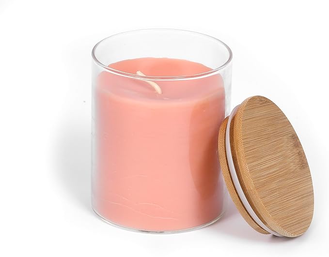 BeeTheLight Beeswax Jar Candle - 100% Pure USA Bees Wax in Glass Container - Aromatherapy Scented