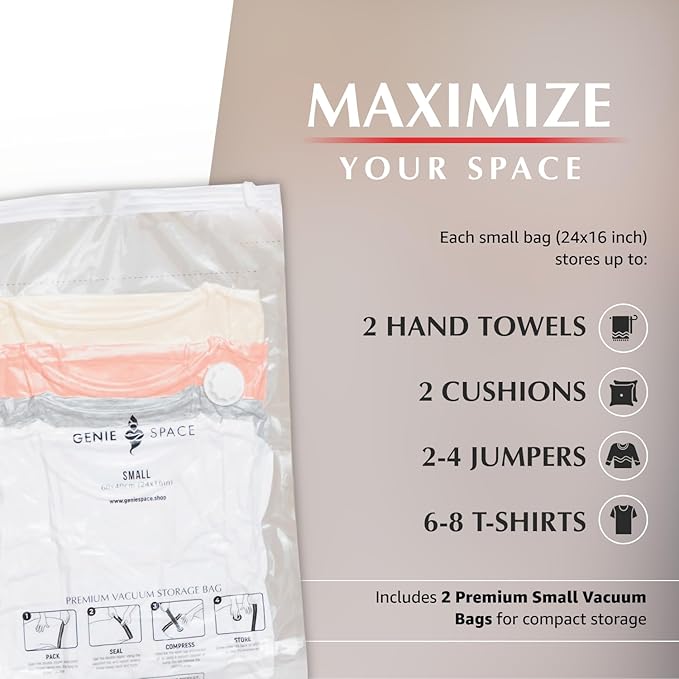Genie Space - Premium Bags - Small - 2 Pack