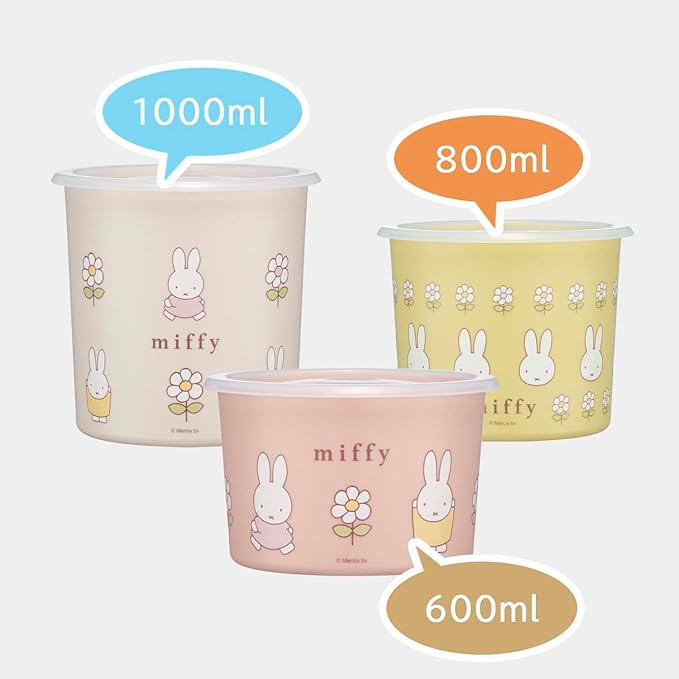 Skater SOT8-A One-Touch Seal Container, M, 28.5 fl oz (800 ml), Airtight Container, Storage Container, Miffy
