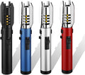 Power Electric Torch Lighters - New Adjustable Plasma Lighter with Safety Lock & 360° Inverted Ignition, Outdoor Straight Flame Windproof for Candles Campfires BBQ Baking, Camping, Gift (4Pcs)