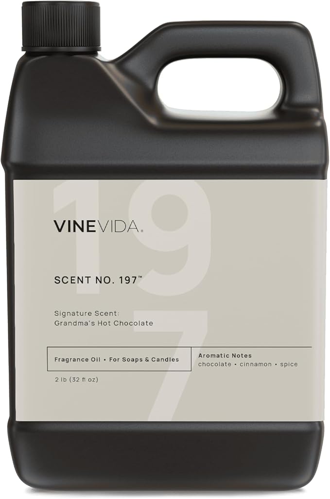 VINEVIDA [32 oz] Scent Grandma's Hot Chocolate; Fragrance Oil for Candle Making and Soap Making - Winter & Holiday Oils