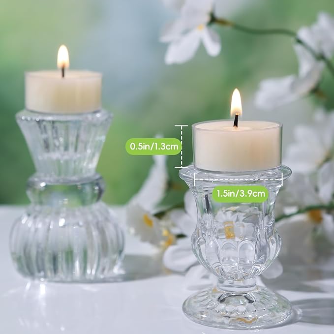 36Pcs White Beeswax Tea Light Candles-4 Hour Burn Time,100% Pure Natural Beeswax-Clean Burning & Air Purifying, Smokeless Bulk Tea Lights for Spa,Meditation,Wedding & Home Decor