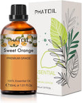 PHATOIL 30ML Sweet Orange Essential Oil, for Aromatherapy Diffusers, Humidifiers, Great for DIY Candle and Soap Making