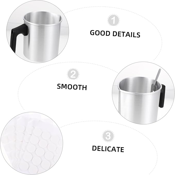 VILLCASE 1set Scented Candle Making Kit Stainless Steel Pouring Pot for Family Crafting Easy to Use for Beginners and Professionals for Parties and Special Occasions