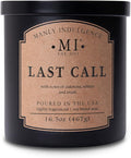 Manly Indulgence Last Call Scented Candles for Men, 2 Wick, 16.5 oz, Premium Soy Blend Wax, 60H Burn, Candles for Home Scented - Made in The USA