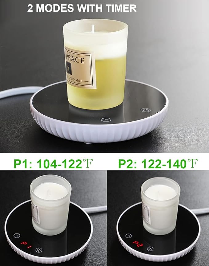 Candle Warmer, Coffee Mug Warmer, Warmer Plate for Wax, Jar, Desktop Cup Warmer Plate, Gift for Women