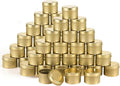 SONVIIBOX 48 Pieces 4oz Gold Candle Tins,Bulk Candle tin,Candle Jars for Making Candles,Bulk Candle Containers for Candle Making,Storage Jars,DIY Candle Making(Gold)