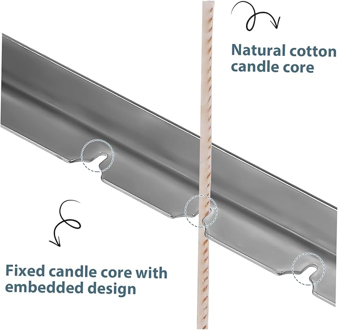 1set Candle Making Kit of Candle Wicks Wick Holders Stickers for Projects for Craft