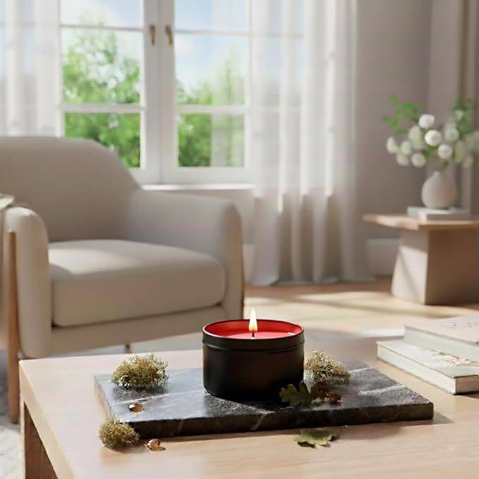 RUTH & ROSE | Rose Garden | 100% Beeswax Scented Candles for Home, 8oz, +65 Hours Burn Time, Aromatherapy Non Toxic Candles, Gift for Women & Men, Made in USA, Perfect for Travel or Gifting
