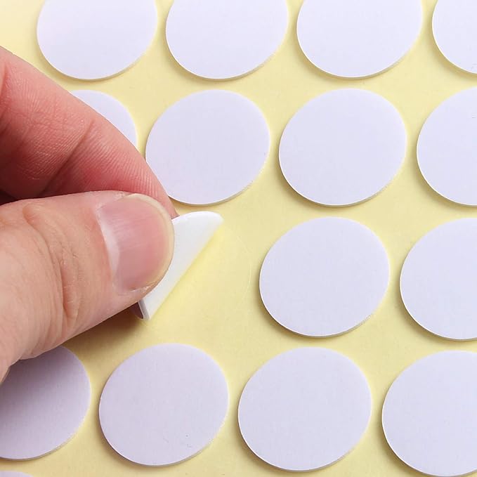 SANNIX 400PCS Candle Wick Stickers, Double-Sided Heat Resistant Stickers for Candle Making
