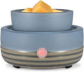 Ceramic Wax Melt Warmer,3-in-1 Electric Wax Warmer,Fragrance Wax Burner Candle Wax Warmer for Scented Wax and Home Decor, Thanksgiving Christmas Day Gifts for mom(Blue)