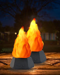 Fake Fire Lamp, LED Rechargeable Travel Night Light with Flickering Cozy Lighting,3-Mode Flame Fireplace Candles for Apartment Patio Decor Outdoor Camping Decorations-4 Pack…