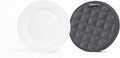 Covermates Keepsakes Quilted Dish Dividers – Set of Padded Plate Protectors for China & Dinnerware Storage, Scratch Protection, Machine Washable, Slate