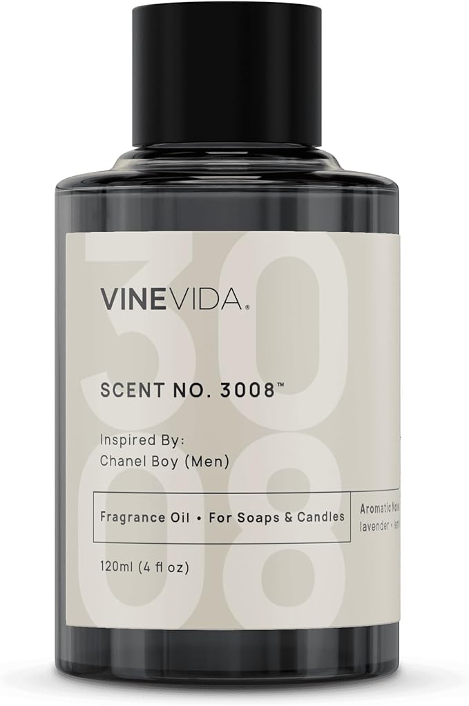 VINEVIDA Scent NO. 3008 Fragrance Oil - 120mL (4oz) - Inspired by: Boy (Men); Candle Fragrance Oil for Soy Candles - Soap Making Scents