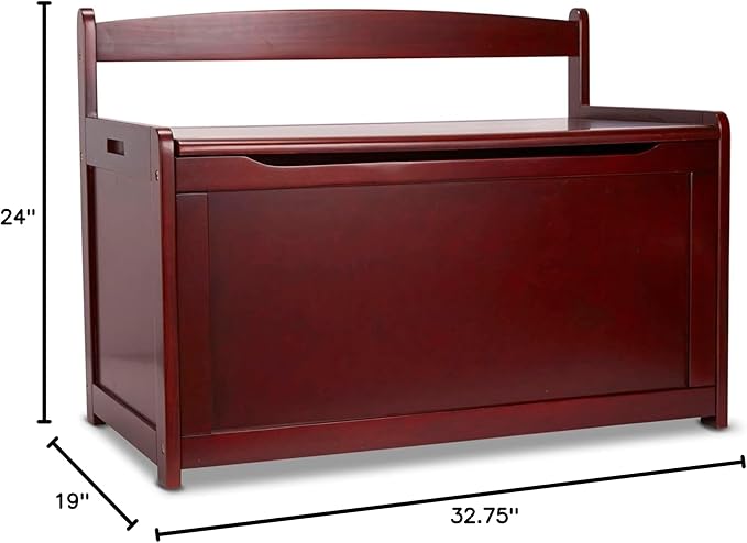 Melissa & Doug Wooden Toy Chest - Espresso