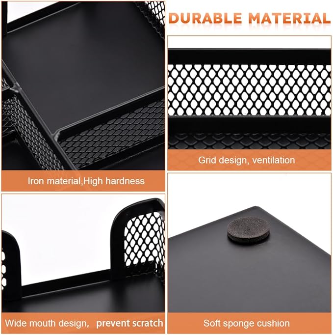 Desk Drawer Organizer Tray,11.02 x 6.1 x 1.46inch 6 Compartments Metal Mesh Dividers,Desk Organizers Storage Tray for Pens Organizer,for Desk Drawer Tray Box Accessories
