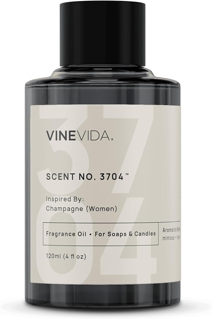 VINEVIDA [4 Oz] Inspired by: Champagne (Women); Fragrance Oil for Candle Making and Soap Making - Premium Candle Scents for Soy Candles