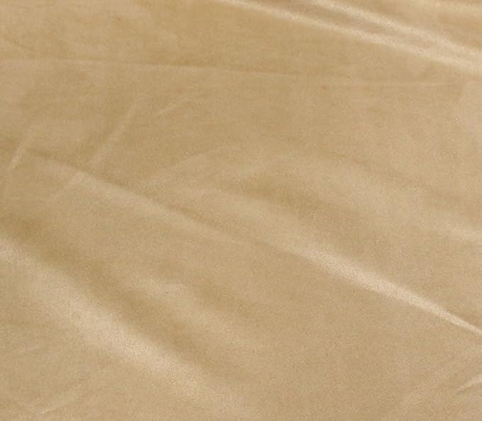 Micro/Passion Suede Fabric Warm Colors 58" Wide Sold by The Yard (58" W Continuous Yards/Seller Shipped, Gold)