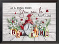 Stamped , Gnome Counted Cross Stitch Kits for Adults Beginners,Full Range of Cross-Stitch Stamped Kits Needlecrafts for Home Wall Decor Patterns 11.8x15.7inch