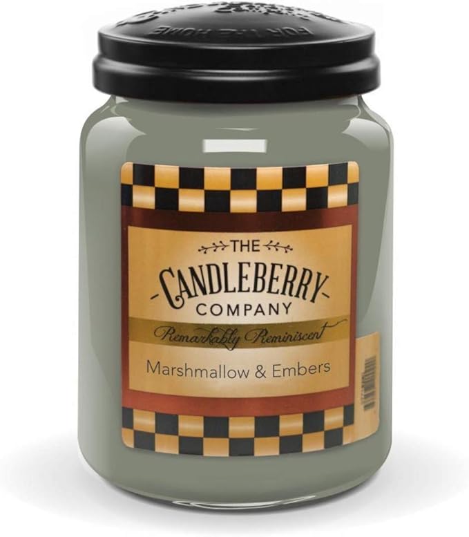 Candleberry Candles | Strong Fragrances for Home | Hand Poured in The USA | Highly Scented | 135 Hour Burn Time | Large Jar