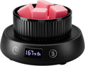 Wax Melt Warmer 3-in-1 Candle Warmer with Timer, Electric Scented Wax Melter Fragrance Wax Cube Burner for Home Bedroom Office, 8H Auto Shut Off 3 Temperature Setting (Black)