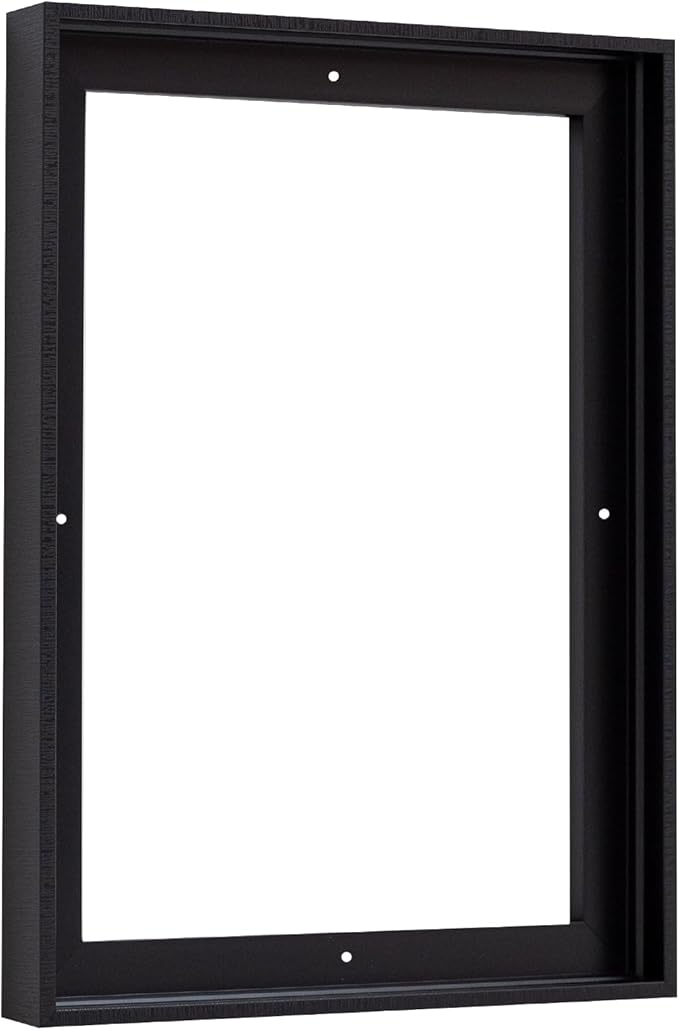 Pixy Canvas Floater Frame 11x17 for 3/4 (0.75) inch Deep Canvas Paintings/Canvas Prints/Wood Canvas Panels/Wall Art/Wall Decor/Home Decor/Artwork (Black Stripe, 11 x 17 inch, Portrait)
