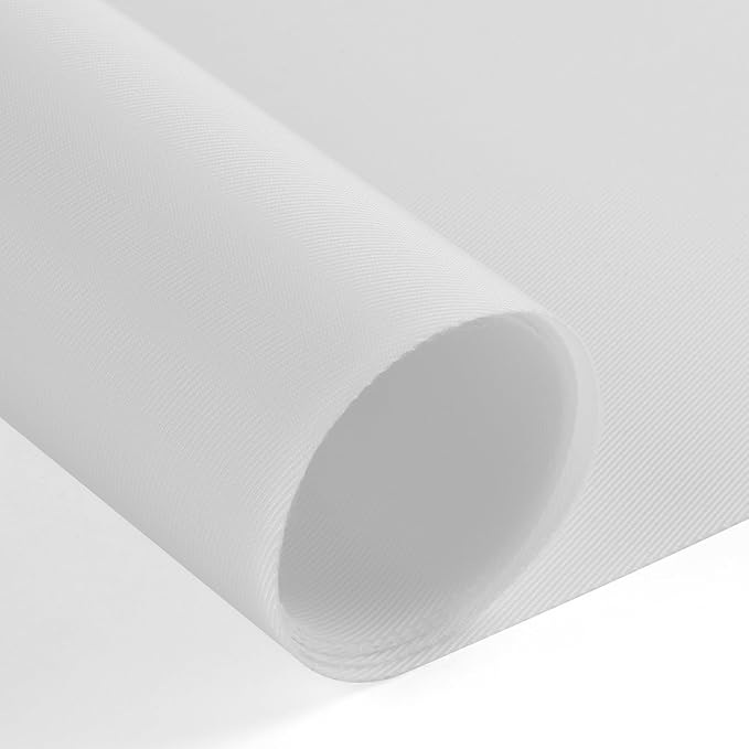 Nylon Fabric, 58"W 420D Waterproof Fabric 3 Yard Ripstop Nylon Material Outdoor Upholstery Twill Sewing Material for Patio Chair, Lining, Cushion, Purse, Tote Bag, Tent, Tarp Cover, DIY Project White