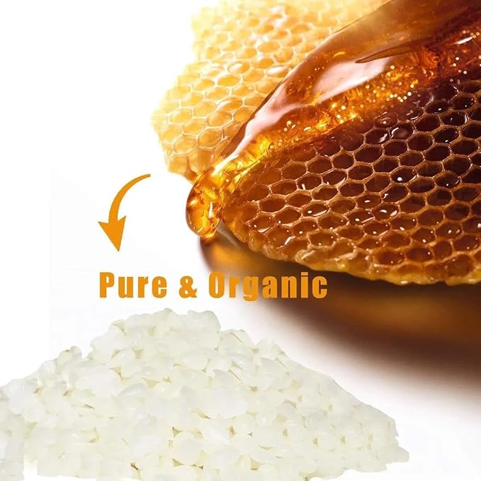 Natural White Beeswax Granules (5-Pound) | Unrefined Pure Material for DIY Projects | Candle Making, Skin Care, Lip Balm, Soap Base | Organic Beeswax Pellets