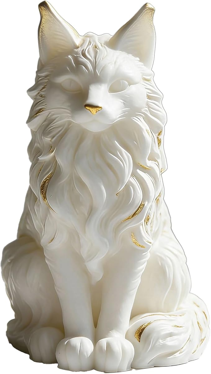Animal Cat Mold - Cylinder Candle & Resin Mold - Resin Casting Silicone Molds for Home Decor & Candle Making Wave Spiral Mold