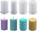 Navani Cylinder Candle Molds,Candle Molds Cylinder Light Resin Mold for Making Candles, Soaps, Flower Specimen, Insect Specimen, DIY Clay Molds