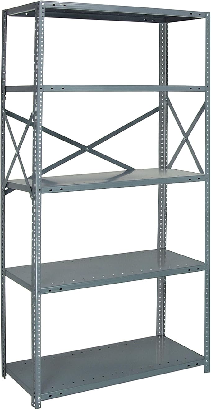 Quantum Storage Systems 75-1842-5 IRONMAN Solid Heavy Duty 5 Shelves 75" H x 42" W x 18" D