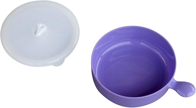 Evelots Microwave Freezer Safe Bowls - 10 Piece Set - With Vented Lids and Handles - Soup Bowls, Ramen, Cookware, Food Container Microwave Safe - BPA Free Plastic