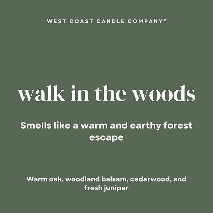Walk in The Woods | Mini Pet Friendly Candle | Pet Safe | All Natural Clean Burning Soy | Non-Toxic | Dog & Cat Safe | Pet Odor Eliminator | Air Freshening Scented Candle | 4 oz