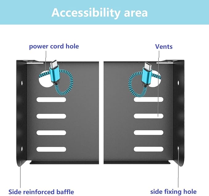 JINGCHENGMEI 2 Pcs of Metal Mini Wall Mounted Floating Shelf for Small AV or TV Accessories, Depth 4.7" x Width 6" Small Display Shelf for Storage in Bathroom Bedroom Living Room Kitchen (6 Inches)