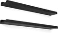 Love-KANKEI 36 Inch Long Floating Shelves Wall Mounted Set of 2, Large Wood Wall Shelves for Storage,Rustic Hanging Shelves for Display,Bedroom, Living Room,Bathroom,Kitchen, Black