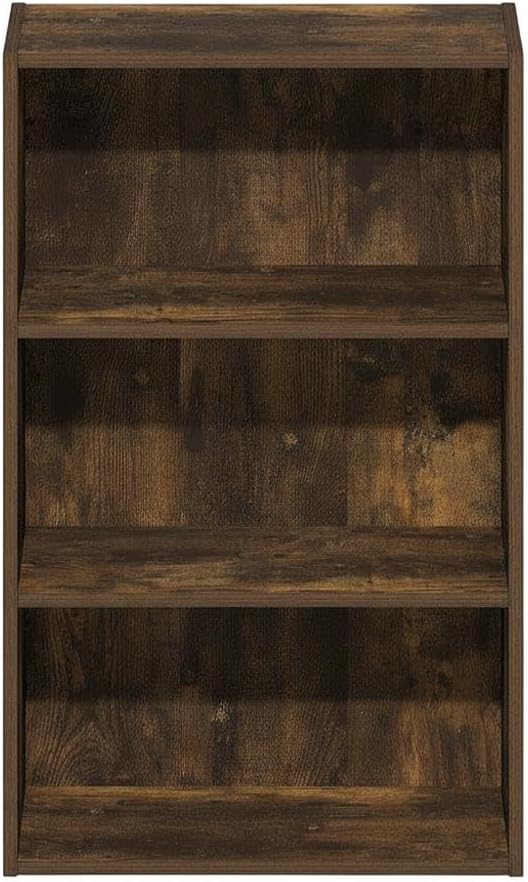Furnifact Amber Pine Bookcase with Durable Wood Construction, Modern Design, Spacious Shelving, Sturdy Support, Perfect for Living Room or Office Storage