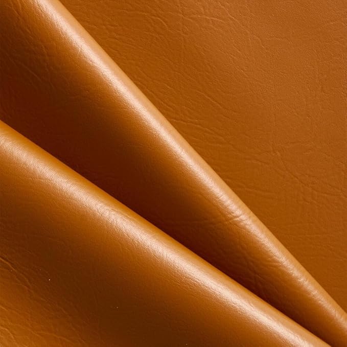 Ottertex Marine Vinyl Fabric Polyester Backing Waterproof Abrasion UV Resistant Heavy Duty Outdoor Marine PVC for Sewing & Upholstery - Caramel (5 Yards)