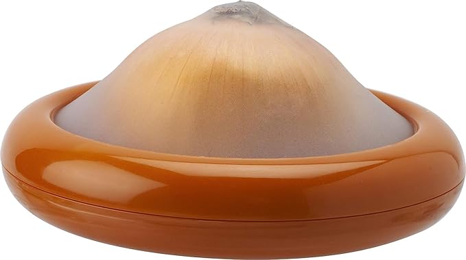 Joie Onion Stretch Pod, Keep Onions Fresh Longer, Refrigerator Storage, Produce Organization, Orange, Pack of 2