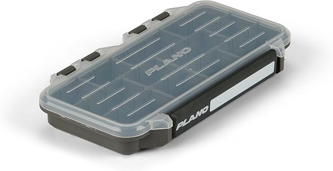 Plano StowAway 3500 Stow Tackle Box, with Corrosion-Preventive Rustricor, Single Latch Design, Transparent DuraView Lid, Stackable Storage for Fishing Bait, Lures and Gear