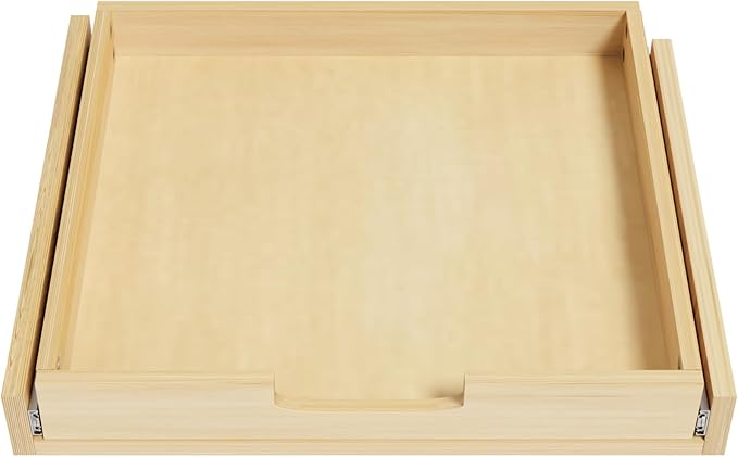 Pull Out Cabinet Organizer, 26''W×21''D Sliding Drawers for Cabinets, Soft Close Slide Out Wooden Pull out Drawers, Base Cabinet Organization for Kitchen, Pantry, Bathroom