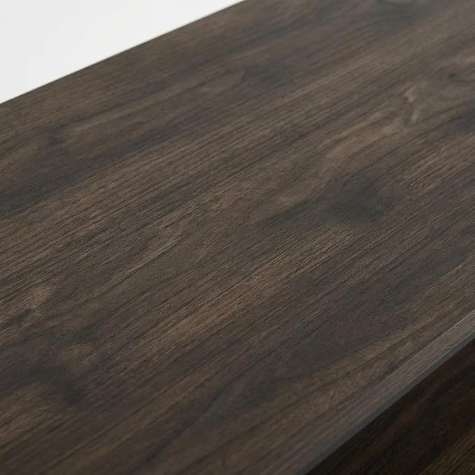 Furnifact Walnut TV Stand for TVs Up to 65 Inches, Modern Living Room Media Console with Wood Construction, Stylish Storage and Contemporary Design