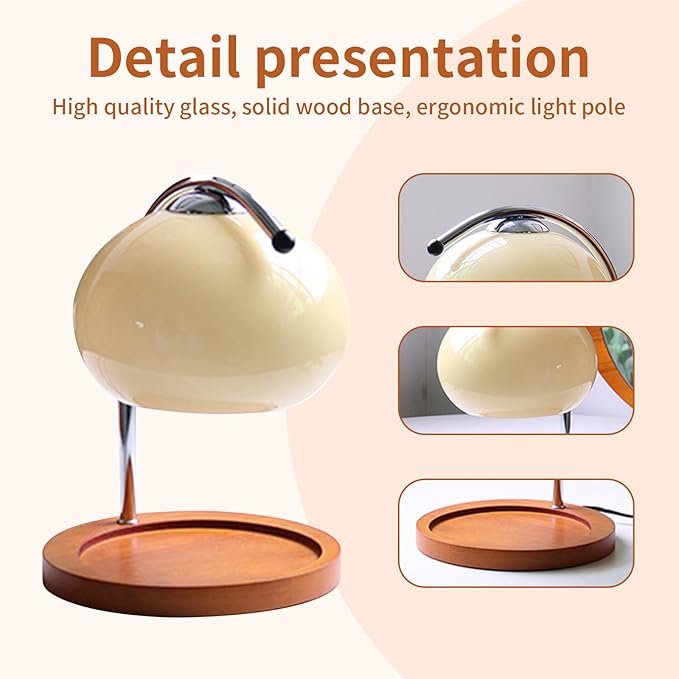 Topyond Candle Warmer Lamp with Extra-Large Solid Wood Tray, Candle Warmer, Dimmable Vintage Aromatherapy Table Lamp, Bedroom Desk Decor Gift for Women and Home Decorators Valentine's Day