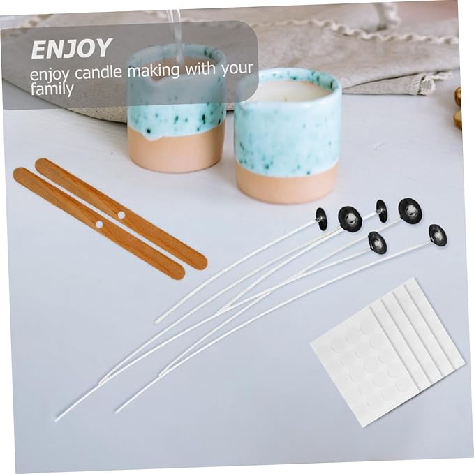 Angoily 1set Candle Making Kit Complete Wicks Stickers Holders for Crafting Unique Candles for Birthdays Parties Family Activities