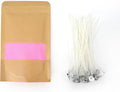 PHYMAT 3.5oz Pearled Candle, 10 Color Candle Sand with 50pcs Wicks, Refillable Sand Candle Wax Kit for DIY Handmade Candles Making, Wedding, Party Decor